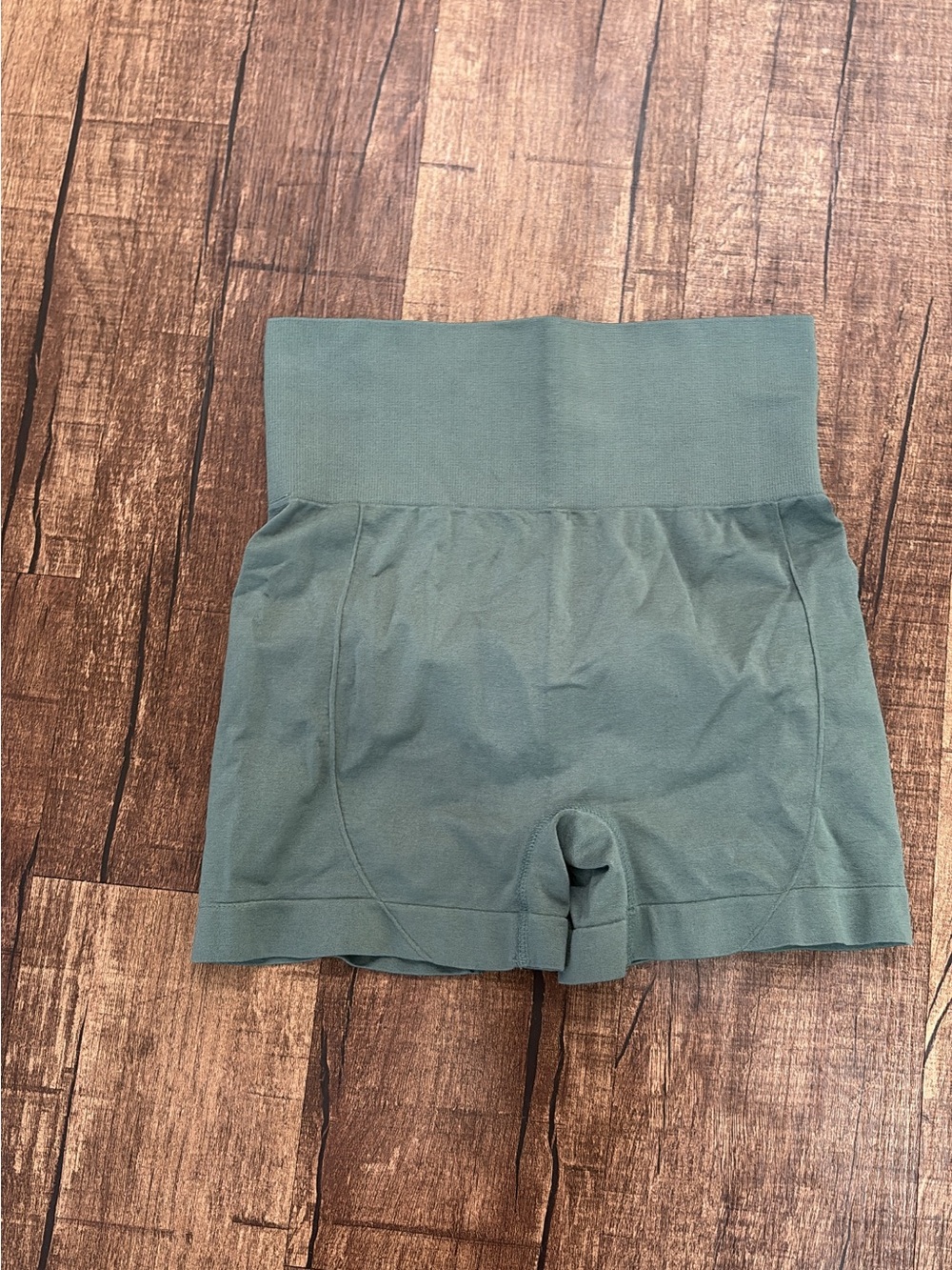 SHEIN High-Waist Seamless Bike Shorts — Teal